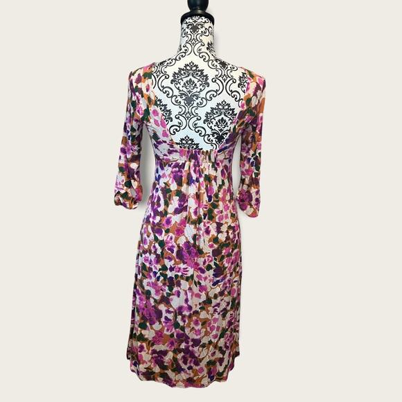 CAbi Everybody Luxe Hydrangea Floral Print Midi Dress Size S - Picture 2 of 13